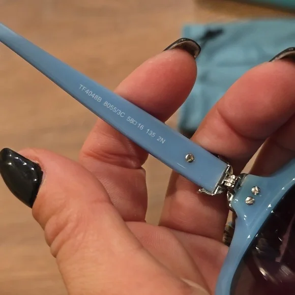 COPY - Tiffany & company rhinestone sunglasses & case - Picture 4 of 4